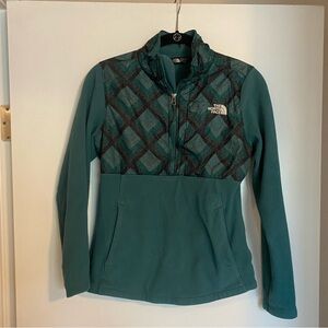 The North Face Forest Green Fleece 1/4 Zip Jacket